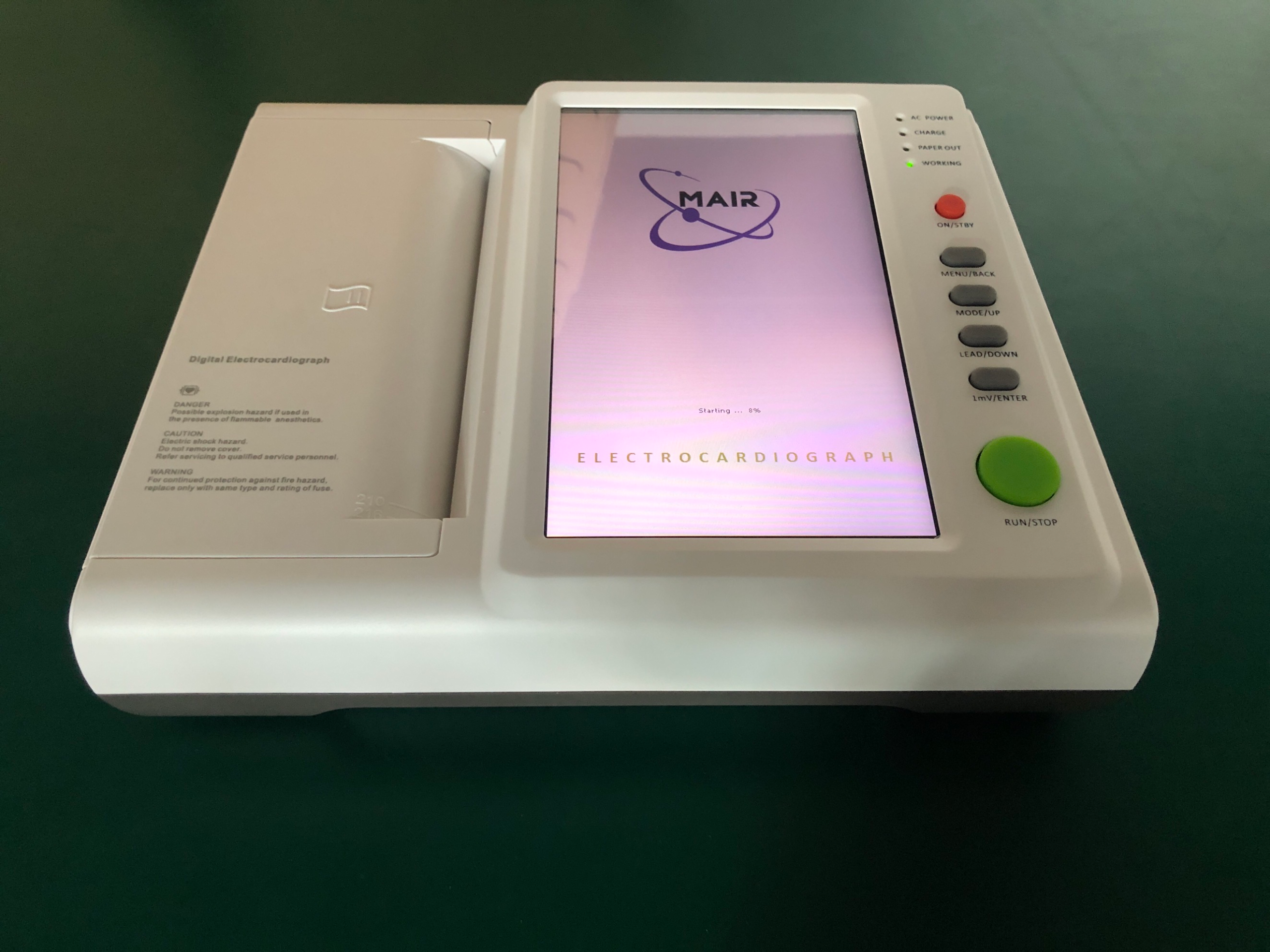 10 inch touchscreen ECG machine