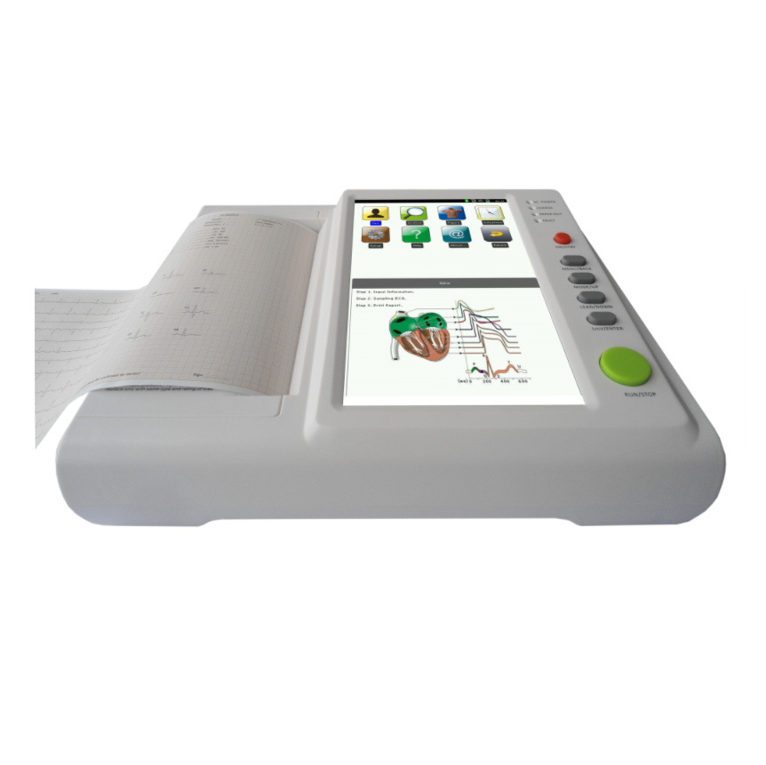 10 inch touchscreen ECG machine