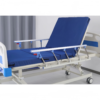 Manual hospital bed with 3 cranks, 4 folding sections